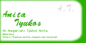 anita tyukos business card